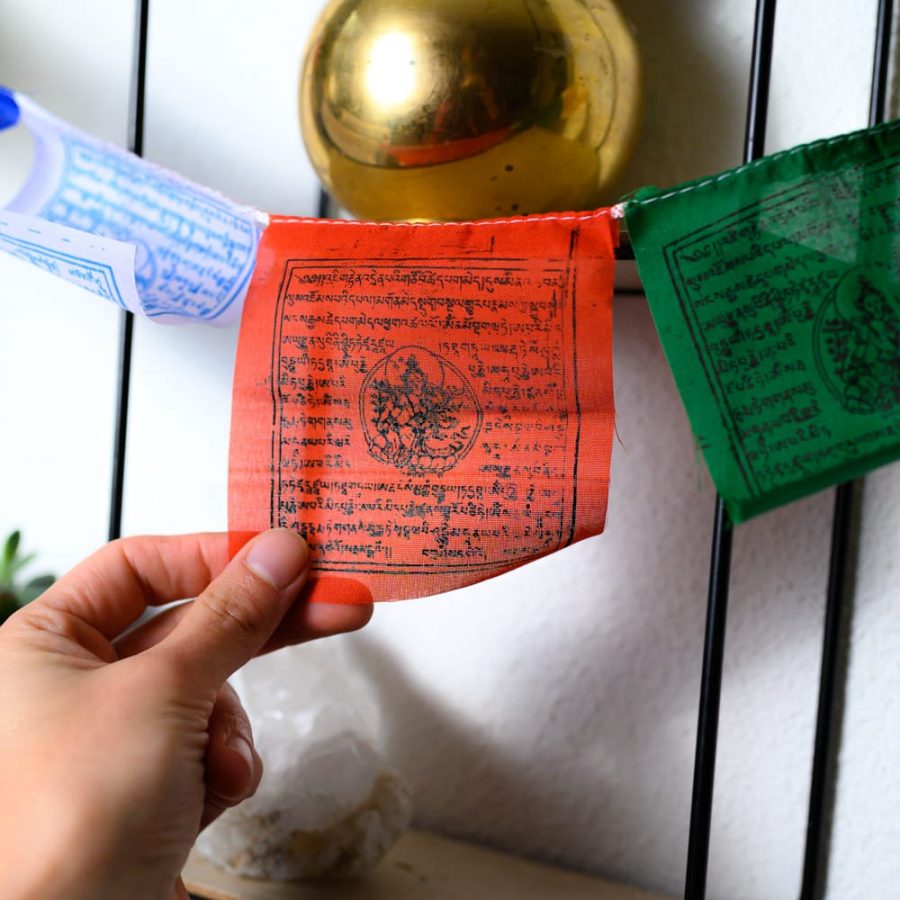 Gebedsvlaggen koord Tibetaans met 10 Vlaggen – 130 cm lang - Afbeelding 3