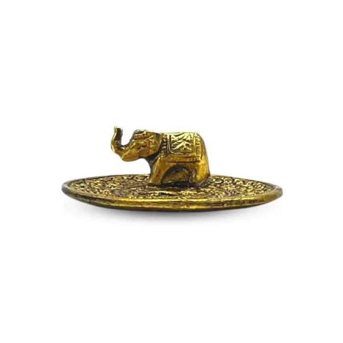Golden Elephant Incense Holder