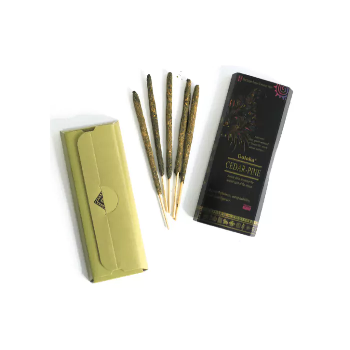 Goloka Cedarwood Smudged incense Sticks